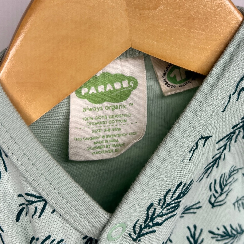 Green Pine Pattern Baby Sleep Sack - Picture 3 of 6